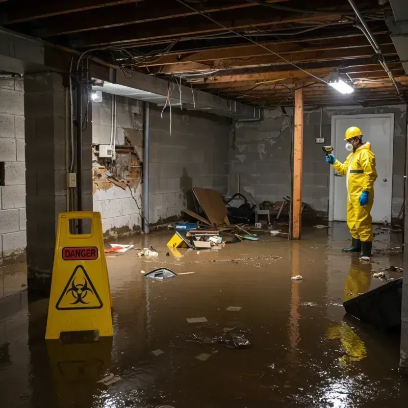 Flooded Basement Electrical Hazard in North Tonawanda, NY Property